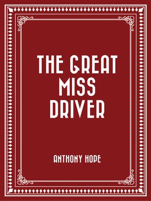 cover image of The Great Miss Driver